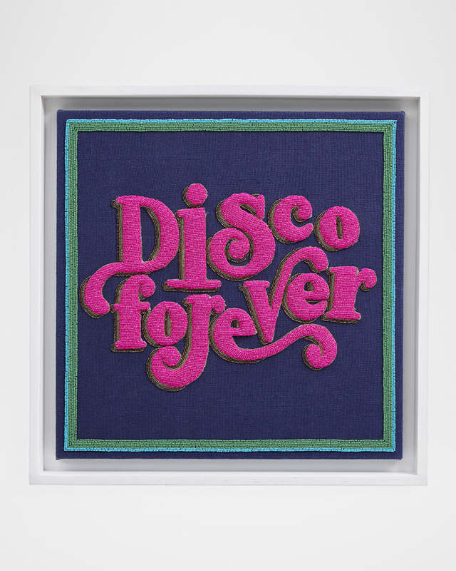 Disco Forever Beaded Wall Art